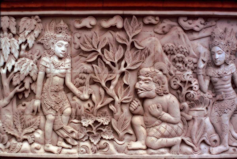 Indonesia, Bali Temple stone carvings art print by Steve Satushek for $57.95 CAD
